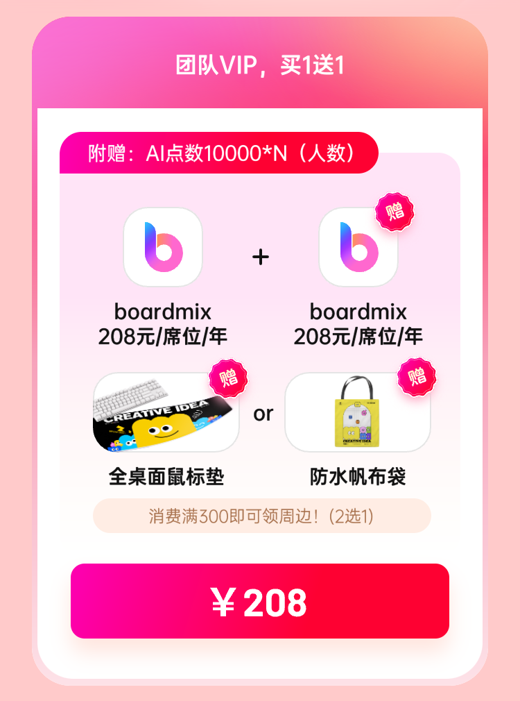 boardmix博思白板：雙11狂歡好價，錯過等1年