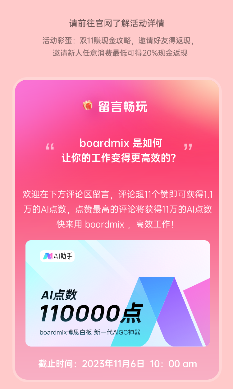boardmix博思白板：雙11狂歡好價，錯過等1年