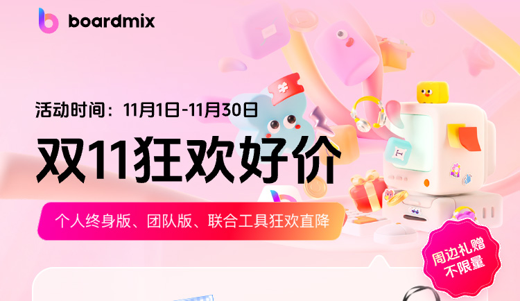 boardmix博思白板：雙11狂歡好價，錯過等1年