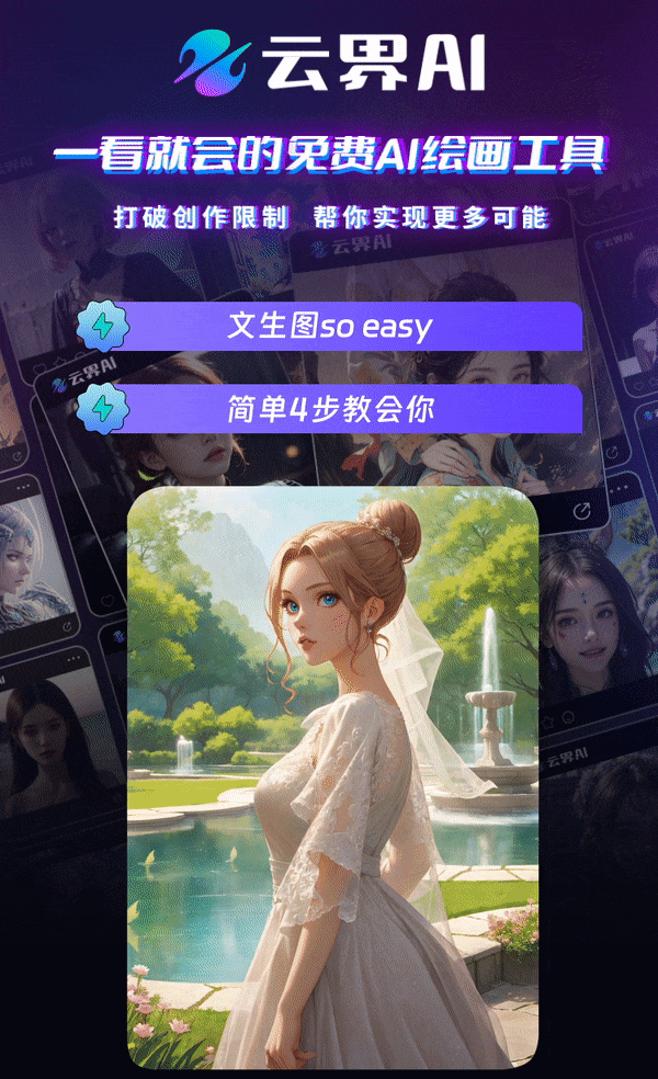 云界AI新手教程| 玩轉(zhuǎn)AI文生圖so easy,簡單4步教會你!(圖1) 云界AI新手教程.gif