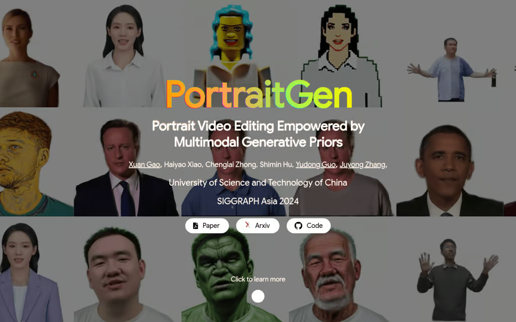 PortraitGen:多模態人物肖像視頻編輯工具